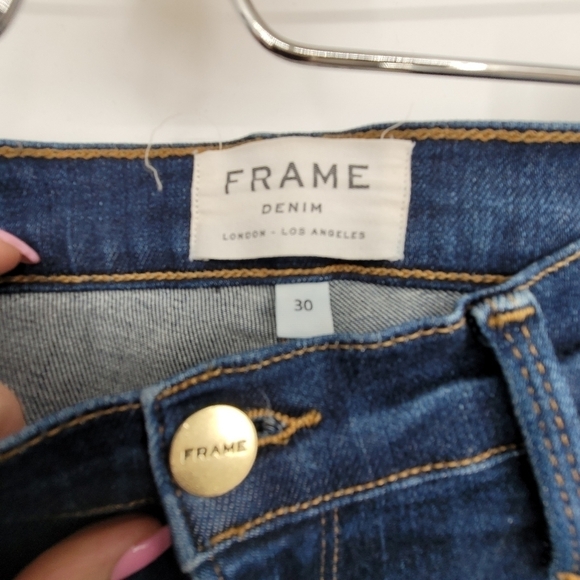 FRAME Forever Karlie Skinny High-Rise Jeans size 30 - Picture 4 of 6